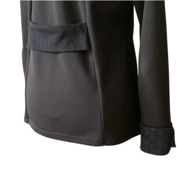 VOYOU - Jacket with a large falling collar double-breasted Black - Small - Picture 9 of 9